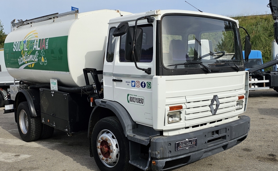 RENAULT MIDLINER 145QLI 195CV CISTERNA BOLGAN TRASPORTO OLIO VEGETALE ESAUSTO